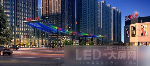 南京洛普接連中標大連萬達集團LED“天幕”項目